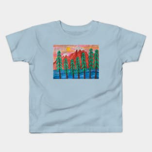 Mountain Scene Kids T-Shirt